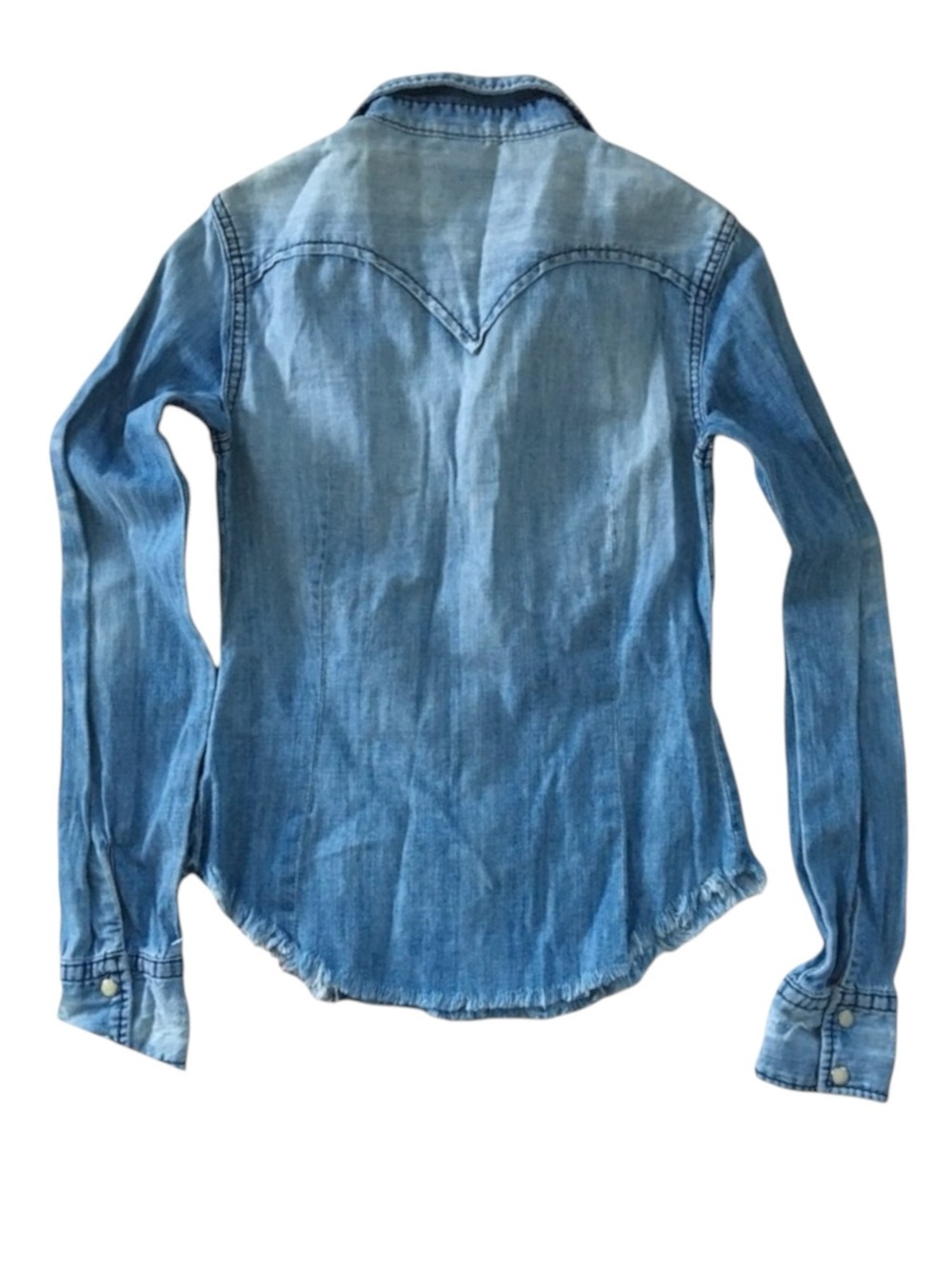 new True Religion ʊ Lucy Denim Button Down Western Inspired Shirt ʊ Sundance XS - Picture 4 of 16